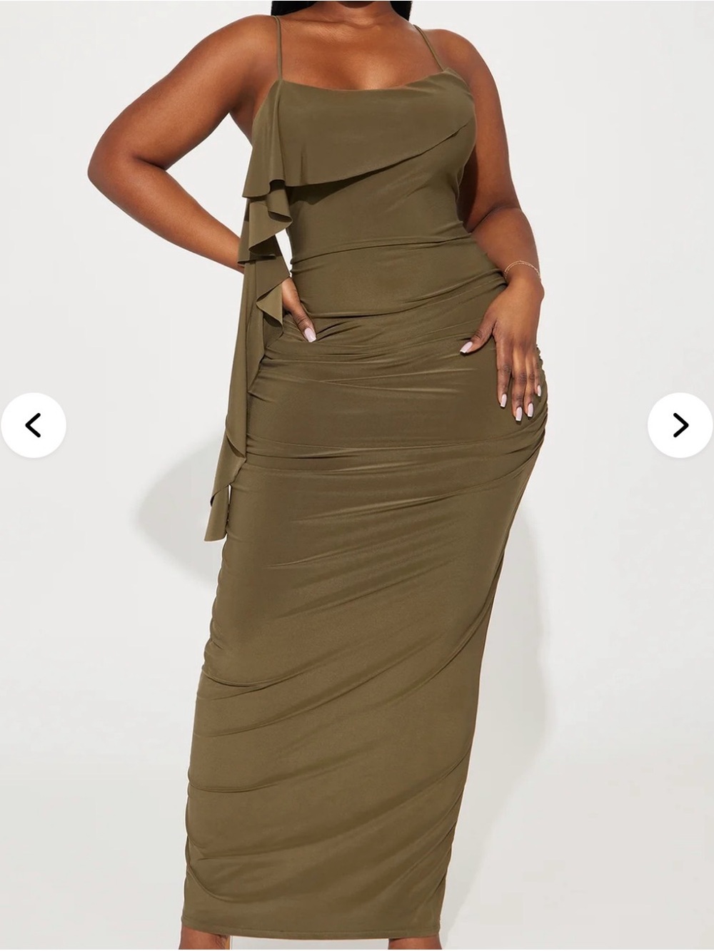 Calling My Name Maxi Dress - Olive